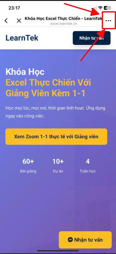 Hướng dẫn bước 1: Nhấn vào dấu ... trên TikTok