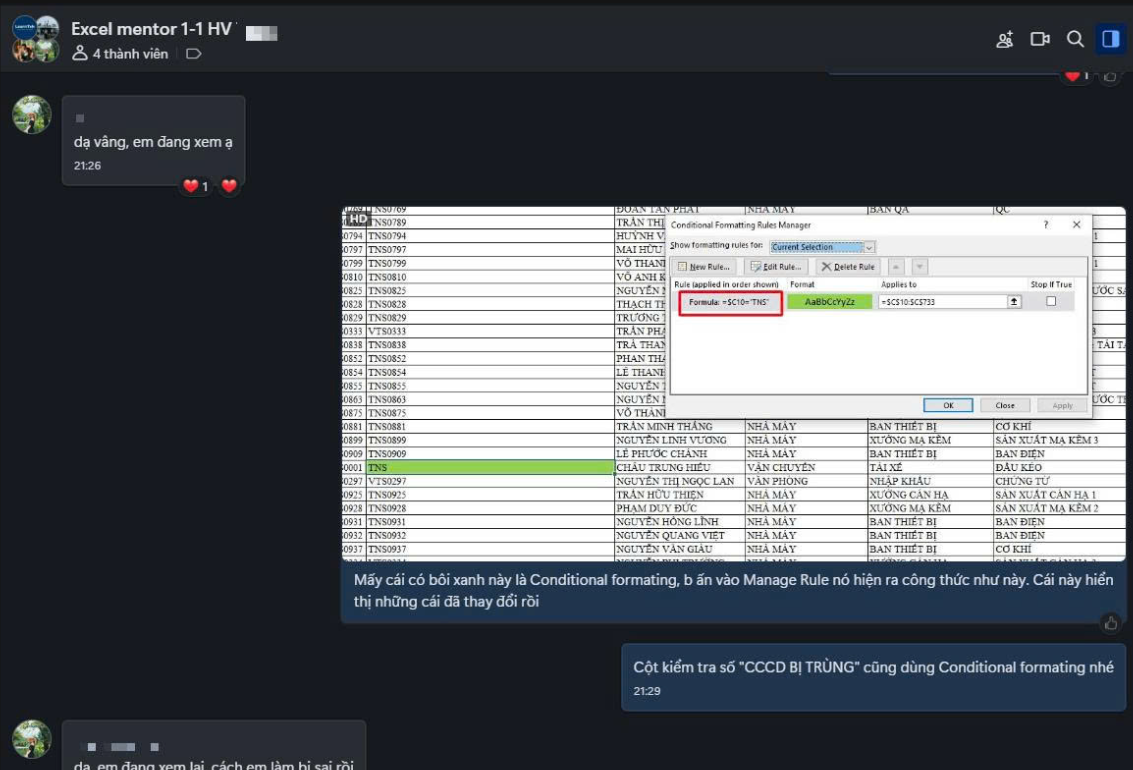 Hình ảnh hỗ trợ học viên